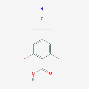 4-(2-Cyanopropan-2-yl)-2-fluoro-6-methylbenzoic acid