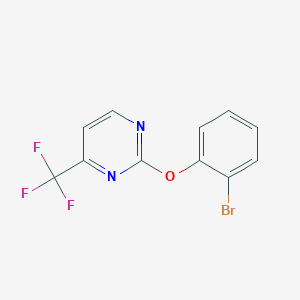 molecular formula C11H6BrF3N2O B8384342 2-(2-Bromophenoxy)-4-(trifluoromethyl)pyrimidine 