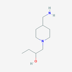 molecular formula C10H22N2O B8384365 1-[4-(Aminomethyl)piperidin-1-yl]butan-2-ol 