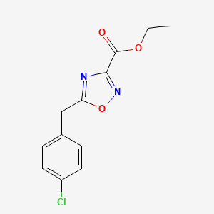 Ethyl 5-(4-chlorobenzyl)-1,2,4-oxadiazole-3-carboxylate
