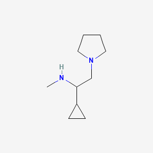 molecular formula C10H20N2 B8384451 1-cyclopropyl-N-methyl-2-pyrrolidin-1-ylethanamine 