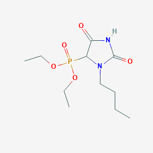 molecular formula C11H21N2O5P B8384539 Diethyl 3-butyl-2,5-dioxo-4-imidazolylphosphonate 