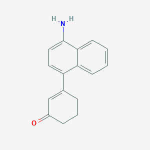molecular formula C16H15NO B8384600 3-(4-Aminonaphthalen-1-yl)cyclohex-2-enone 