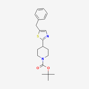 4-(5-Benzyl-thiazol-2-yl)-1-t-butyloxycarbonyl-piperidine