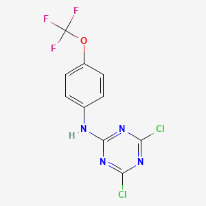(4,6-Dichloro-1,3,5-triazin-2-yl)-(4-trifluoromethoxyphenyl)amine