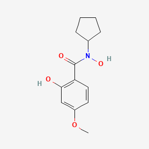 N-cyclopentyl-N,2-dihydroxy-4-methoxybenzamide
