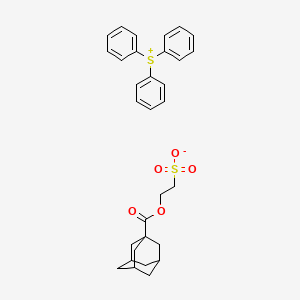molecular formula C31H34O5S2 B8384815 Triphenylsulfonium 2-[(Adamantane-1-carbonyl)oxy]ethanesulfonate 