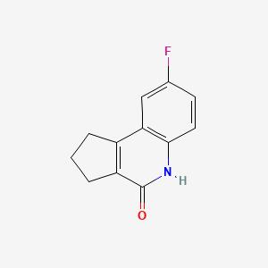 8-Fluoro-1,2,3,5-tetrahydrocyclopenta[c]quinolin-4-one