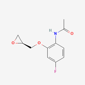 N-{4-Fluoro-2-[(2S)-oxiran-2-ylmethoxy]phenyl}acetamide