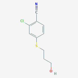 2-Chloro-4-(3-hydroxypropylthio)benzonitrile