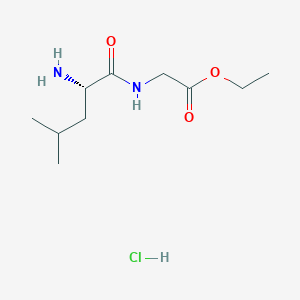 molecular formula C10H21ClN2O3 B8384937 H-Leu-Gly-OEt.HCl 