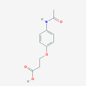 molecular formula C11H13NO4 B083851 3-(4-Acetamidophenoxy)propanoic acid CAS No. 13794-00-8