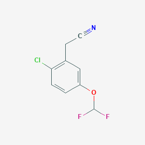 2-(2-Chloro-5-(difluoromethoxy)phenyl)ethanenitrile