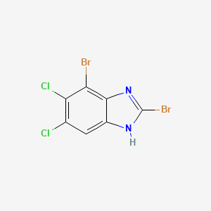 2,4-dibromo-5,6-dichloro-1H-benzimidazole