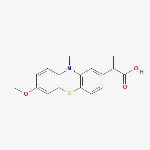 molecular formula C17H17NO3S B083855 Protizinic Acid CAS No. 13799-03-6