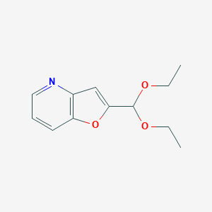 molecular formula C12H15NO3 B8385523 2-(Diethoxymethyl)furo[3,2-b]pyridine 