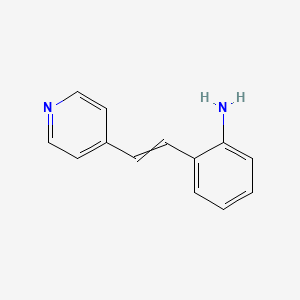 molecular formula C13H12N2 B8385530 2-[2-(4-Pyridyl)ethenyl]aniline 