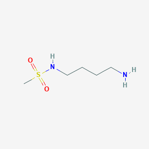 molecular formula C5H14N2O2S B8385579 N-(4-aminobutyl)methanesulfonamide 