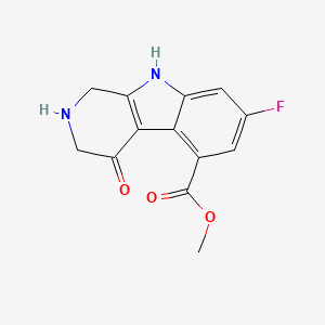 methyl 7-fluoro-4-oxo-2,3,4,9-tetrahydro-1H-pyrido[3,4-b]indole-5-carboxylate