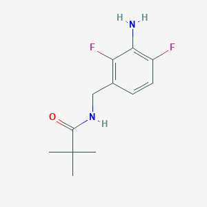 molecular formula C12H16F2N2O B8385813 N-(3-amino-2,4-difluoro-benzyl)-2,2-dimethyl-propionamide 