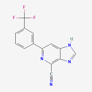 3h-Imidazo[4,5-c]pyridine-4-carbonitrile,6-[3-(trifluoromethyl)phenyl]-