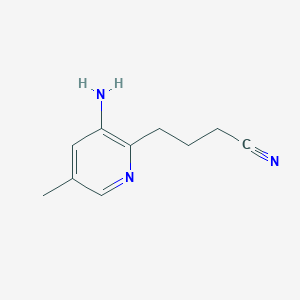 3-Amino-2-(3-cyanopropyl)-5-methylpyridine