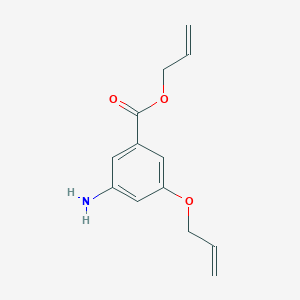 molecular formula C13H15NO3 B8385947 Allyl 3-allyloxy-5-aminobenzoate 