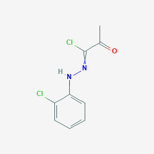 molecular formula C9H8Cl2N2O B8385959 1-Chloro-1-[(2-chlorophen yl)hydrazono]-2-propanone 