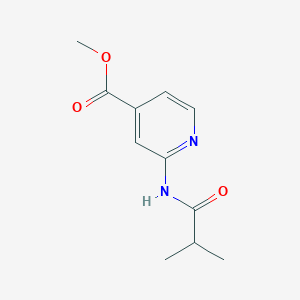 molecular formula C11H14N2O3 B8385984 Methyl 2-isobutyramidoisonicotinate CAS No. 1373866-68-2