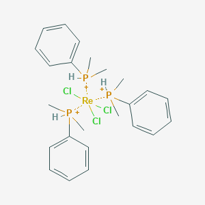 molecular formula C24H36Cl3P3Re+3 B083860 Mer-Trichlorotris(dimethylphenylphosphine)rhenium(III) CAS No. 14710-16-8