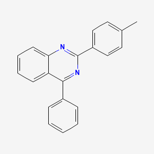 molecular formula C21H16N2 B8386091 2-(4-Methylphenyl)-4-phenylquinazoline CAS No. 16112-44-0