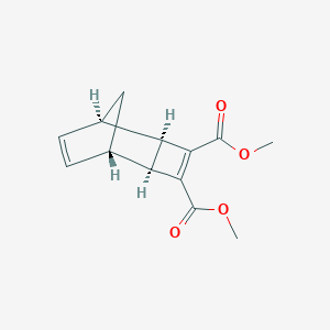molecular formula C13H14O4 B083861 Dimethyl (1R,2R,5S,6S)-tricyclo[4.2.1.0~2,5~]nona-3,7-diene-3,4-dicarboxylate CAS No. 13155-83-4