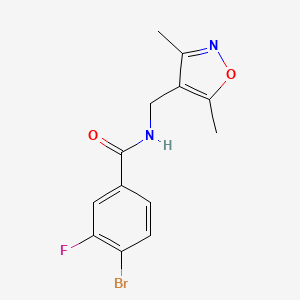 4-Bromo-N-(3,5-dimethyl-isoxazol-4-ylmethyl)-3-fluoro-benzamide