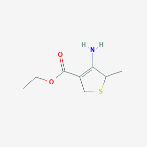 molecular formula C8H13NO2S B8386150 Ethyl 4-amino-2,5-dihydro-5-methyl-3-thiophenecarboxylate 