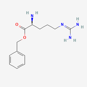 molecular formula C13H20N4O2 B8386155 Benzyl L-argininate CAS No. 57177-89-6