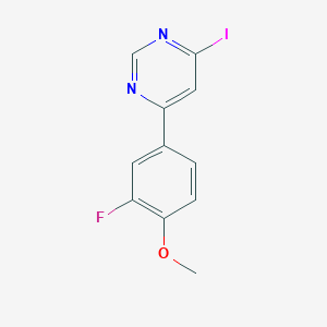 4-Iodo-6-(3-fluoro-4-methoxyphenyl)pyrimidine