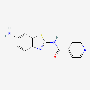 N-(6-aminobenzothiazol-2-yl)isonicotinamide