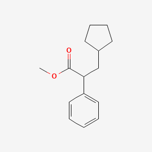 3-Cyclopentyl-2-phenylpropionic acid methyl ester