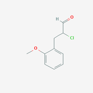 molecular formula C10H11ClO2 B8386181 2-Chloro-3-(2-methoxy-phenyl)-propionaldehyde 