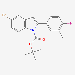 5-Bromo-2-(4-fluoro-3-methyl-phenyl)-indole-1-carboxylic acid tert-butyl ester