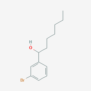 1-Bromo-3-(1-hydroxyhept-1-yl)benzene