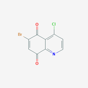 molecular formula C9H3BrClNO2 B8386390 4-Chloro-6-bromoquinoline-5,8-dione 