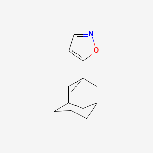 molecular formula C13H17NO B8386468 5-Adamantylisoxazole 