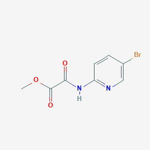 molecular formula C8H7BrN2O3 B8386512 2-[(5-Bromopyridin-2-yl)amino]-2-oxoacetic acid methyl ester CAS No. 480450-79-1