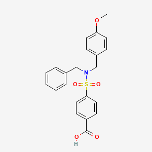 4-(N-benzyl-N-(4-methoxybenzyl)sulfamoyl)benzoic acid
