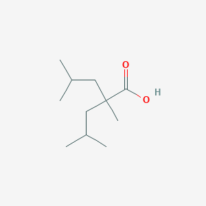 molecular formula C11H22O2 B8386552 2-Isobutyl-2,4-dimethylpentanoic acid 