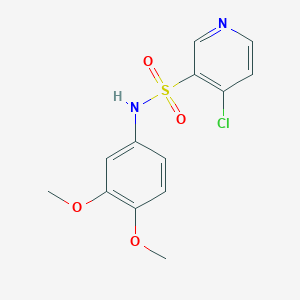 4-chloro-N-(3,4-dimethoxyphenyl)pyridine-3-sulfonamide
