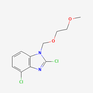 molecular formula C11H12Cl2N2O2 B8386584 2,4-Dichloro-1-(2-methoxy-ethoxymethyl)-1H-benzoimidazole 