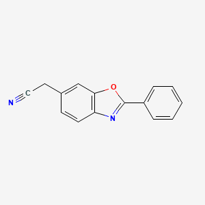 2-Phenyl-6-benzoxazolylacetonitrile