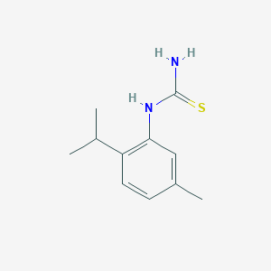 molecular formula C11H16N2S B8386611 1-(2-Isopropyl-5-methylphenyl)thiourea 